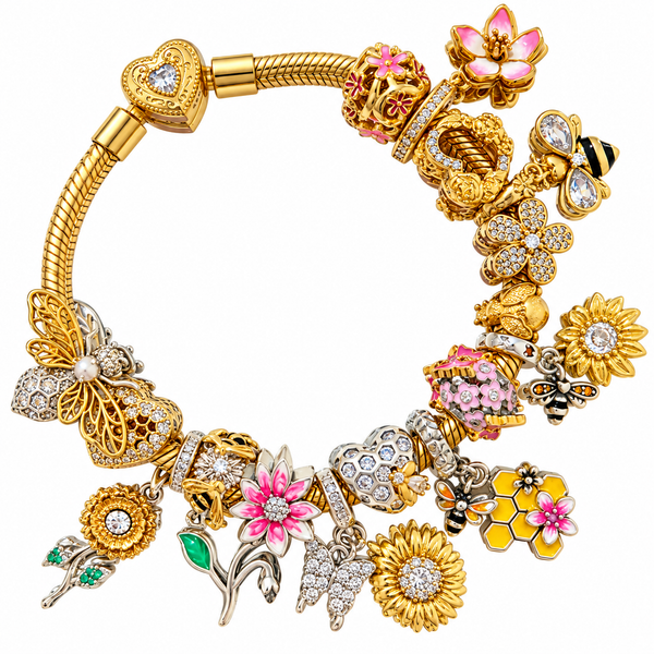BEES ON SUNFLOWERS Bracelet
