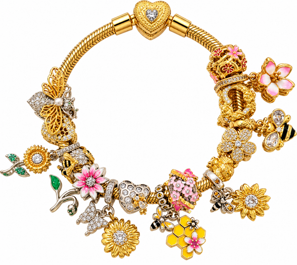 BEES ON SUNFLOWERS Bracelet