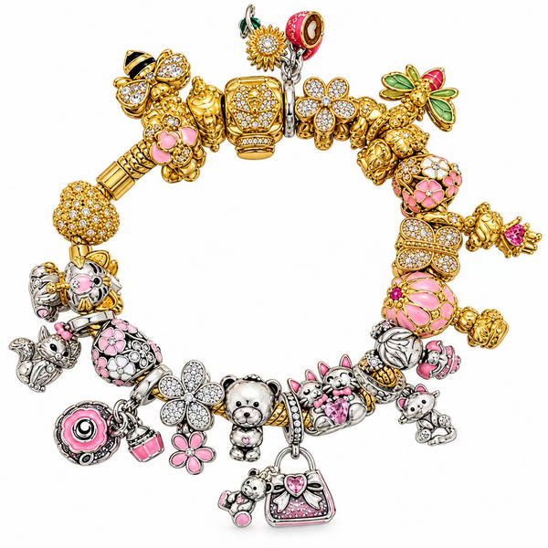 BEAUTIFUL COLLECTED MOMENTS Bracelet Silver and Gold