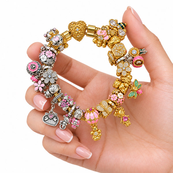 BEAUTIFUL COLLECTED MOMENTS Bracelet Silver and Gold