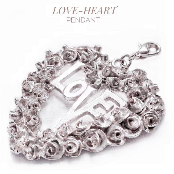 LOVE HEARTS of ROSES Pendant