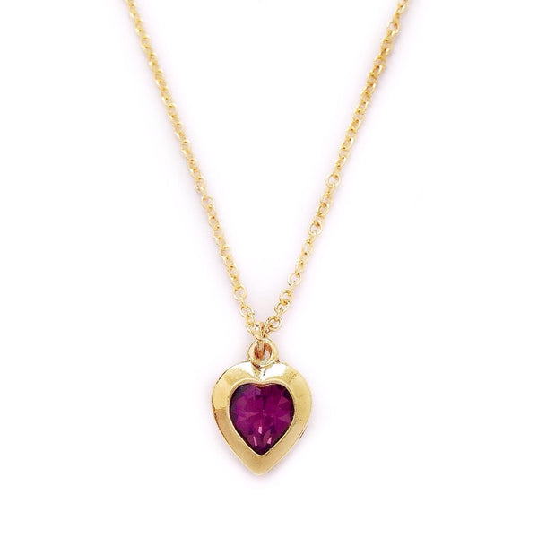 SOPHIE necklace AMETHYST heart
