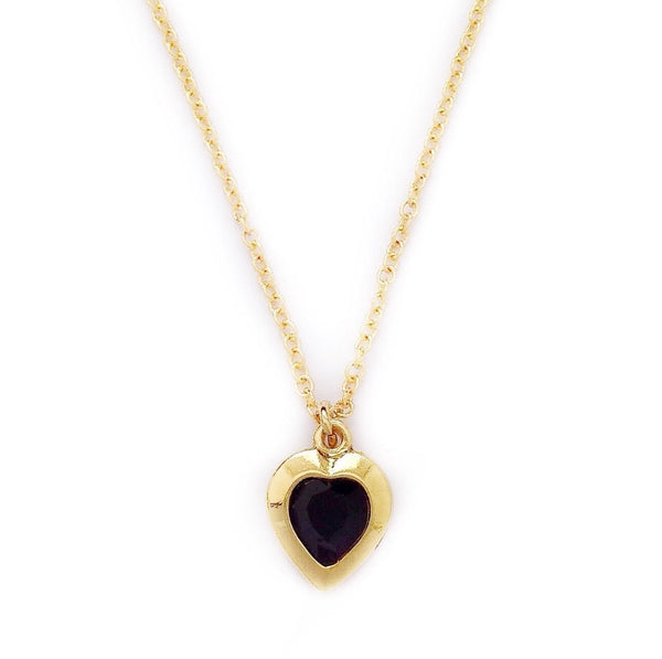 SOPHIE necklace JET BLACK heart