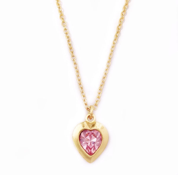 SOPHIE necklace LIGHT ROSE PINK heart