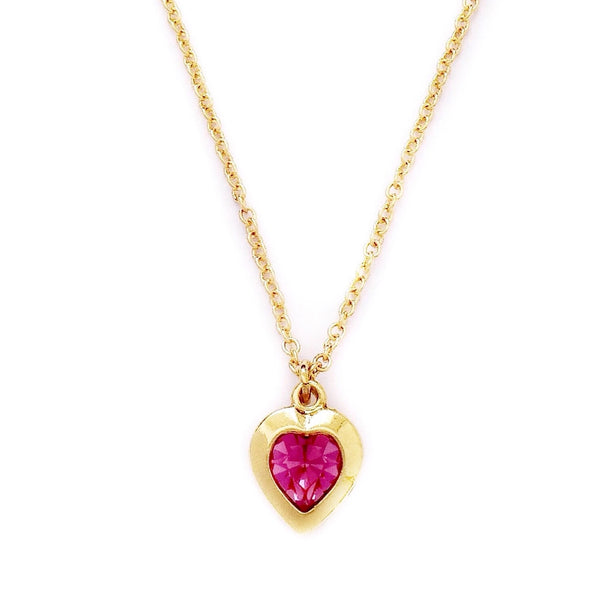 SOPHIE necklace ROSE PINK heart