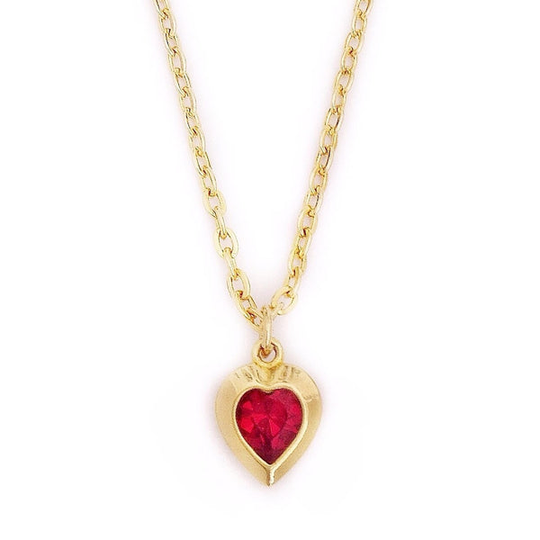 SOPHIE necklace SIAM RED heart